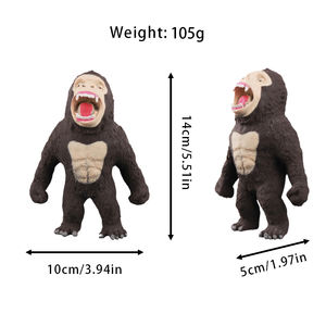 TPR şempanze tasarım anti-stres sıkmak Gorilla maymun oyuncak süper gerilebilir erkek kız için özel Logo yenilik <span class=keywords><strong>Toy</strong></span> oyuncak - Product Image 6