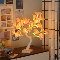 Kunstmatige vezel optische LED roos kersenbloesem boomlamp USB batterij aangedreven lamp slaapkamer bruiloft kerst Valentijn decoratie