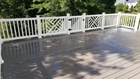 Balustrades d'escalier en vinyle durables et faciles à installer Rampes en plastique PVC pour maison de villa