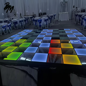 Pista de Baile LED Magnética Sensacional para Exhibición de Autos, 200 Personas, con Color Mate Completo, 18 por 18, Pisos de Píxeles con Monograma Personalizado - Product Image 1