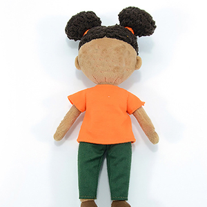 Poupée personnalisée de fille noire, poupée de dessin animé, poupée en peluche - Product Image 3
