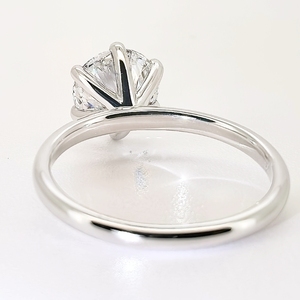 大きなサイズのモアッサナイトダイヤモンド 1ct 2ct 3ct 5ct ラウンドカット D VVS 3EX 女性用婚約指輪 モアッサナイトリング - Product Image 2