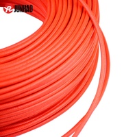 Kostenlose Probe 4 mm2 Silikon kautschuk Fiberglas geflochtener Draht, 200C Hochtemperatur-Stromkabel Weiß Rot