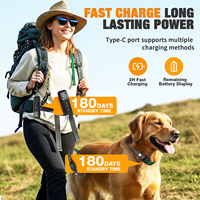 TIZE Fabrik Maßgefertigtes LED-Display 2600 Fuß Fernbedienung Hunde-Vibrationshalsband Anti-Bell Hundetrainingshalsband