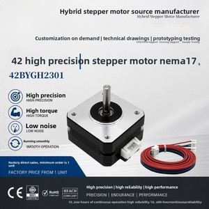 มอเตอร์สเต็ปเปอร์ไฮบริด Waillynice 42BYGH2301 <span class=keywords><strong>Nema</strong></span> <span class=keywords><strong>17</strong></span> ขนาด 23 มม. 1.8 องศา DC24V รับประกัน 2 ปี สำหรับเครื่องพิมพ์ 3 มิติ มีสินค้าในสต็อก จัดส่งรวดเร็ว - Product Image 2
