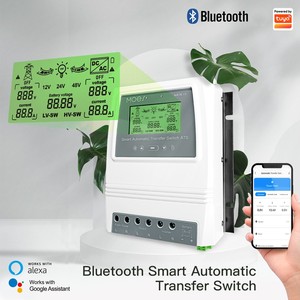 Contrôleur double alimentation intelligent MOES Bluetooth <span class=keywords><strong>80A</strong></span> 16KW avec interrupteur de transfert automatique pour système solaire et éolien hors réseau, économie d'énergie ATS - Product Image 5