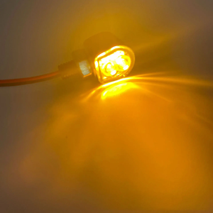 Clignotants LED pour moto, indicateur de direction, lumière ambre, <span class=keywords><strong>mini</strong></span> lampe universelle - Product Image 6