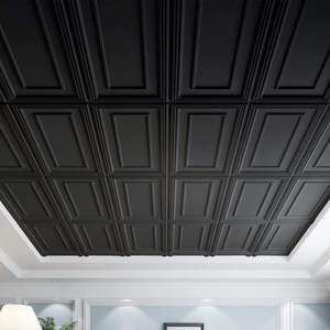 <span class=keywords><strong>Pannelli</strong></span> per Controsoffitto a Doghe 24x48 Pollici <span class=keywords><strong>in</strong></span> <span class=keywords><strong>PVC</strong></span> Plastico Resistente all'Acqua Antigraffio Durevole Leggero Pannello 3D per Decorazione Casa - Product Image 5