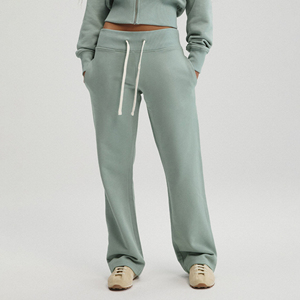 Ensemble de survêtement pour femme à capuche, coupe courte, couleur unie, coupe ample, en coton, sweat-shirt et pantalon, tenue décontractée pour l'automne - Product Image 2