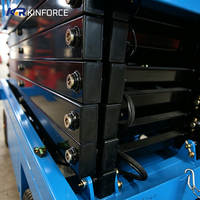 Plateforme de travail aérien mobile à ciseaux à structure robuste, machinerie de levage hydraulique pour la réparation des façades de bâtiments et la rénovation communautaire