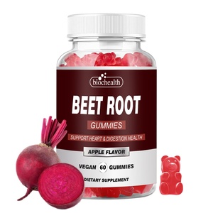 Gummies od-nitrit oksida dan dukungan tekanan darah, ekstrak biji anggur & suplemen energi bubuk akar bit non-gmo - Product Image 1