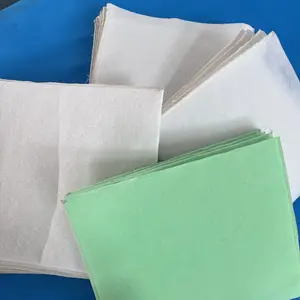 Material de filtros de medios de filtro lavables de algodón blanco verde para filtro de aire