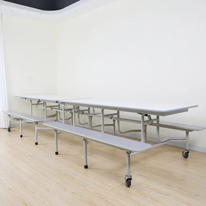 Mesa <span class=keywords><strong>de</strong></span> Comedor Plegable <span class=keywords><strong>de</strong></span> 6/8/12 Plazas para Cantina Escolar, <span class=keywords><strong>Muebles</strong></span> para Comedor - Product Image 5