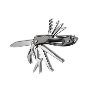 11-in-1 Multifunktionsmesser mit Aluminiumgriff für Outdoor-Camping, Überlebensmesser zur Selbstverteidigung mit Flaschenöffner - Product Image 1