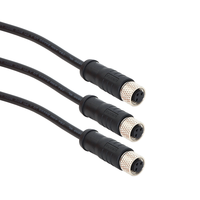 Connecteur KRONZ M8 avec assemblage de câbles de 10m Connecteur de câble en PVC à 4 broches et code femelle Connecteurs circulaires M8 droits blindés IP67
