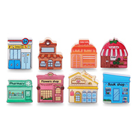 Figurines miniatures en résine assorties en gros pour vitrine de magasin, accessoires de maison de poupée pour micro-paysages et loisirs créatifs DIY