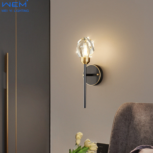 2025 thiết kế hiện đại pha lê ánh sáng Trần sang trọng vàng Đèn tường cho hành lang - Product Image 5