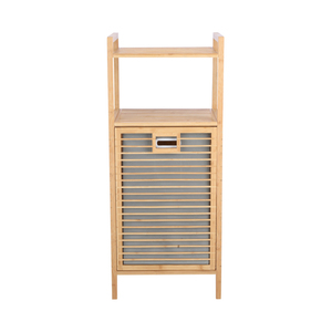 מכבסה מכירה חמה במבוק עם מתלה ארון מדף אחסון ארון עם tilt החוצה סל בגדים שקית bsci מפעל - Product Image 4