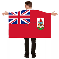 Cape patriotique personnalisée avec drapeau national des Bahamas, à porter sur le corps, avec les mains en plein air, pour le soutien lors des matchs et les défilés