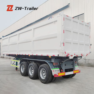 Heavy Duty 3 4 Axles 32cbm Tipper Tipping Semi Trailer End Dump Semi Trailer Dump Truck Trailer - Product Image 5
