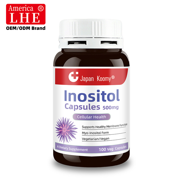New Arrival Inositol Supplement Manufacturer 500 mg Cellular Health and Metabolic Support Myo Inositol 100 Inositol Capsules