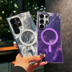 Nouvelle coque de téléphone magnétique de luxe à motif dégradé de couleurs éclatantes pour <span class=keywords><strong>Samsung</strong></span> S24 <span class=keywords><strong>23</strong></span> 25 26 <span class=keywords><strong>Ultra</strong></span> Plus - Product Image 3