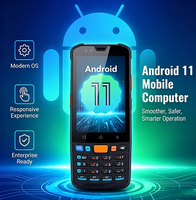 Edoo M71 Pemindai Barcode Android 1D/2D 5000mAh Genggam Tangguh Android PDA 4G Wi-Fi Data RFID Inventaris Pemindai QR