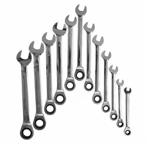 Steel Combination ratcheting Wrench Spanner full sizes 6-24mm open end ring ratchet spanner wrench
