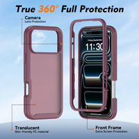 Funda Protectora 2 en 1 para iPhone 18 Pro Max, Resistente a Impactos, Híbrida de TPU y PC, Protección de Cámara Anticaídas, Acabado Mate