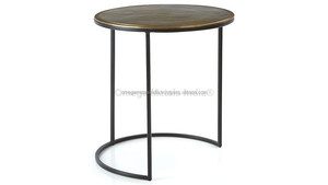 Mesa de Centro Esquinera Pequeña de Diseño Moderno y Sencillo con Toque Antiguo Negro, Venta al por Mayor - Product Image 2
