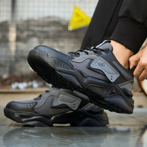 أحذية تأمين العمل خفيفة الوزن وجيدة التهوية ورخيصة الثمن أحذية السلامة الرياضية غير الرسمية للرجال في الصيف بقاع مطاطي - Product Image 4