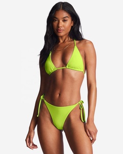 Fabricación de logotipo personalizado al por mayor de talla grande Bikinis de mujer conjunto ropa de playa nuevo diseño 18 adolescente caliente Sexy chica joven traje de baño - Product Image 5
