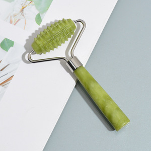 Rodillo Facial de Jade, Masajeador Facial y Corporal, Productos Naturales HZ para la Belleza Facial - Product Image 1