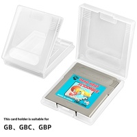 Étui en plastique transparent pour cartes de jeu Gameboy Color GBC - Boîte de rangement anti-poussière