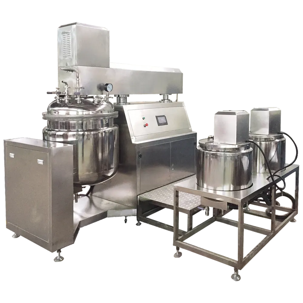 Automatic Emulsifying Small Cosmetic Shampoo Cream Homogenizer Vacuum Mixing Machine Mixer