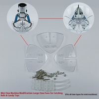 Mini jouet en peluche à pièces saisissant la balle-attraper la boîte aveugle Gacha Gameplay accessoire de feuille de plastique de griffe en forme d'éventail