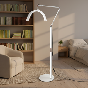 Promotion Lampe de beauté à demi-lune sur pied cantilever de 16 pouces 20W pour nail art, extensions de cils, tatouage des sourcils, lumière de remplissage LED en forme de U - Product Image 1