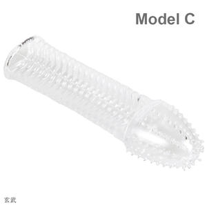 Kristall Kondom Penis Ringe Erweiterung Verzögert Vagina Massage Sex Spielzeug Für Paar - Product Image 5