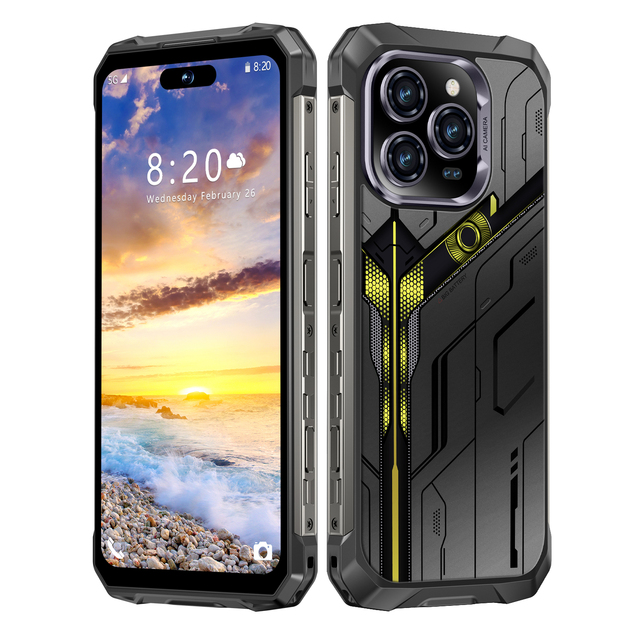 CNCE 16PROMAX Ultra Rugged Mobile Phone 8GB RAM 128GB Storage 68MP+32MP Camera 10000mAh Battery AMOLED 120Hz MTK Octa Core