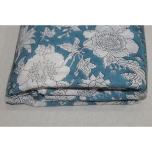 Modern-Inspired Botanical Hand Block Print 100% Cotton Sustainable Fabric India Boho Clothing Fabric Artisan Made <b>Kaftan</b> - Product Image 4