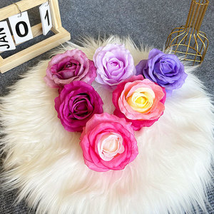 Haute qualité à la main artificielle soie Anna Roses tête longue durée élégant mariage fleurs pour intérieur extérieur fenêtre décor nouveau - Product Image 3