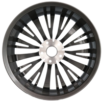 Rueda de Aleación para Automóvil de Pasajeros REW de 20 Pulgadas, 8.5J 10J, PCD 5x112-120, 5 Orificios, Llanta Deportiva, Plateado Pulido Brillante