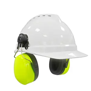 Construction Hearing Protection Safety Helmet Cap Mount Earmuff Anti Noise Ear Muffs for Hardhat