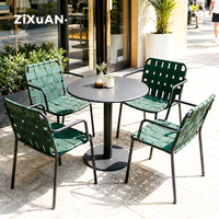 Canapé d'extérieur en rotin pour cour, balcon, mobilier d'hôtel, chaise de salle à manger de loisirs, table basse simple imperméable pour jardin