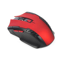 Mouse Gaming nirkabel USB 2.4G, Mouse Gaming baterai nirkabel 7D untuk Laptop komputer Pc