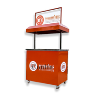 Chariot mobile pour fruits et smoothies, bar, station de cocktails, pliable, portable, boissons alcoolisées, table d'événement