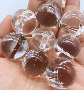 Sphère <span class=keywords><strong>de</strong></span> <span class=keywords><strong>cristal</strong></span> <span class=keywords><strong>de</strong></span> quartz clair naturel avec rutile, boule <span class=keywords><strong>de</strong></span> <span class=keywords><strong>cristal</strong></span> arc-en-ciel, décoration d'intérieur à <span class=keywords><strong>sept</strong></span> étoiles - Product Image 1