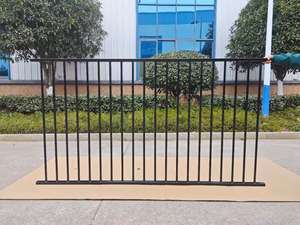 Bán buôn nhà sử dụng sân thấp đẹp màu đen sơn tĩnh điện nặng hàn thép hàng rào Hội Đồng Quản trị Ống vuông thiết kế trang trí - Product Image 3