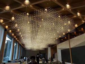 ECOJAS Custom Made <span class=keywords><strong>New</strong></span> Kết Hợp Đèn Chùm Sảnh Đợi Hiện Đại Dẫn Ánh Sáng Mặt Dây Treo Đèn Nhà Trọ Chiếu Sáng Dự Án - Product Image 2