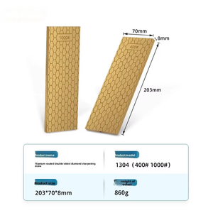 ผู้ผลิตขายส่ง JOWIN หินลับคมเพชรเคลือบไทเทเนียมรูปทรงรังผึ้งสองด้าน รูปทรงสี่เหลี่ยมผืนผ้า สีทอง สำหรับลับคมรองเท้าสเก็ตน้ำแข็ง - Product Image 2